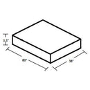 InnerSpace 5.5" Thick Relax Series Mattress - 38" x 80"