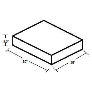 InnerSpace 5.5" Thick Relax Series Mattress - 38" x 80"