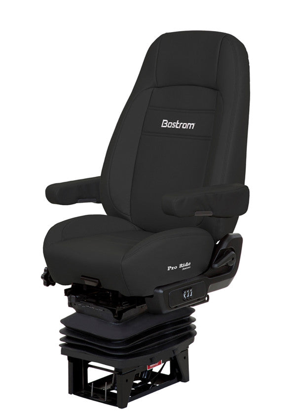 Bostrom Pro Ride Truck Seat in Black Ultra-leather with Dual Arms