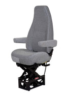 Bostrom T915 High Back Truck Seat in Gray Mordura Cloth with Dual Arms and Air Lumbar – PN 2339252-552