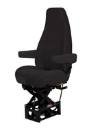 Bostrom T915 High Back Truck Seat in Black Mordura Cloth with Dual Arms PN 2339177-550