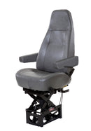 Bostrom T915 High Back Truck Seat in Gray Vinyl with Dual Arms PN 2339177-546