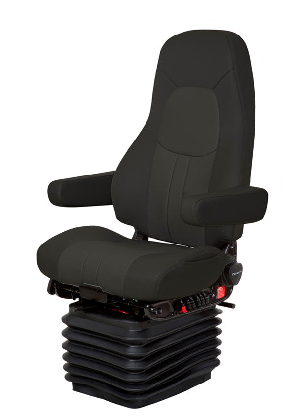 National Admiral CT in Black Genuine Leather with Heat, Cooling, Driver Swivel & Dual Arms