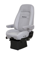 Bostrom Pro Ride Low Profile Truck Seat in Gray Ultra-leather with Dual Arms PN 9220011-902