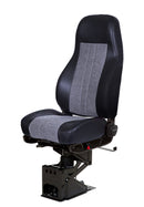 National Ensign High Back in Black Vinyl & Gray Mordura Cloth with Air Lumbar PN 51112.096)