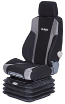 KAB 65K4-002-41 Off Road Suspension Seat - Black & Silver Cloth