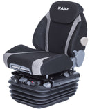 KAB 85K6-003-41 Off Road Suspension Seat - Black & Silver Cloth
