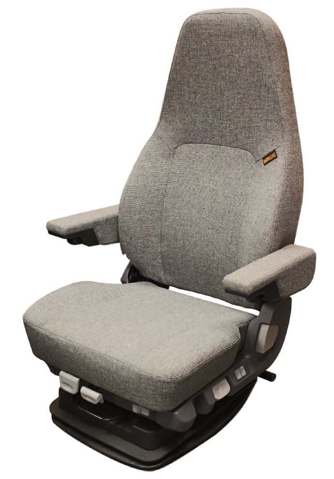 ISRI 5030/880 Premium Truck Seat in Gray Cloth with Dual Arms
