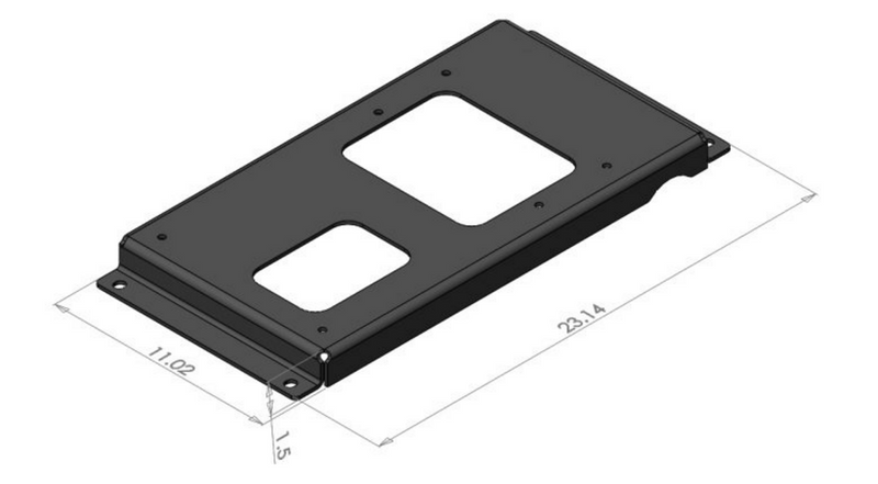 Kenworth T680, T700/Peterbilt 579, 567 Adapter Bracket for ISRI 5030 & 6860 Series Seats – P/N: 943642-06