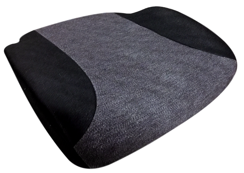 National 21" Wide Replacement Truck Seat Cushion in Black & Charcoal Mordura Cloth