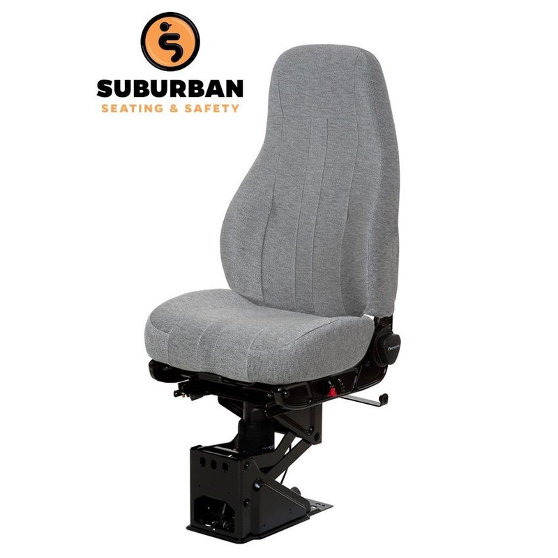 National Standard Plus in Gray Mordura Cloth with Single Chamber Air Lumbar & Height Restriction