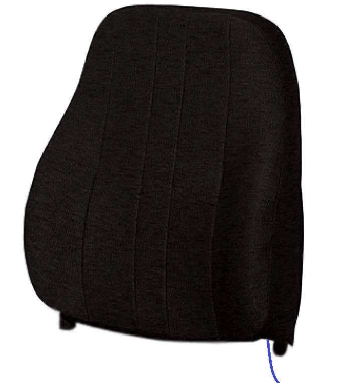 National Captain Replacement Mid Backrest Cushion Assembly in Black Cloth - P/N: 51180900Q0