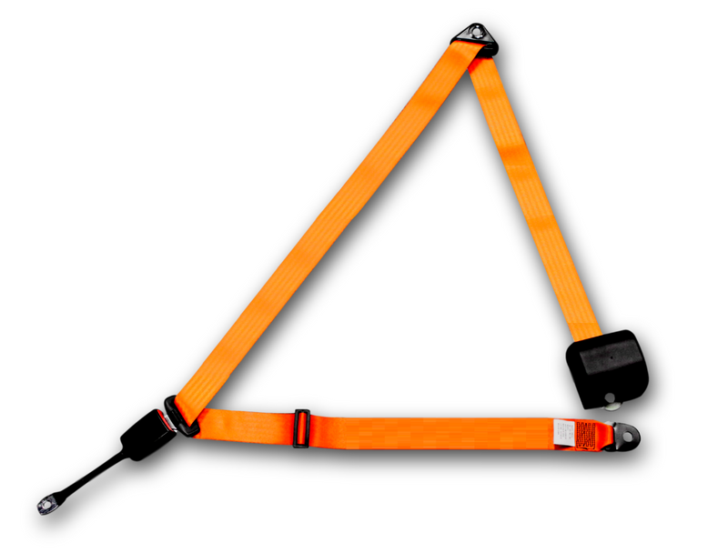 3 Point Seat Belt - Orange