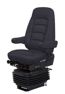 Bostrom Wide Ride+Serta® High Back Truck Seat in Black Titan Cloth with Dual Arms PN 5300001-K85