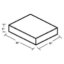 InnerSpace 8" Thick Luxury Deluxe Series Mattress – 42" x 80"