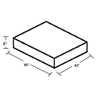 InnerSpace 8" Thick Luxury Deluxe Series Mattress - 42" x 80"