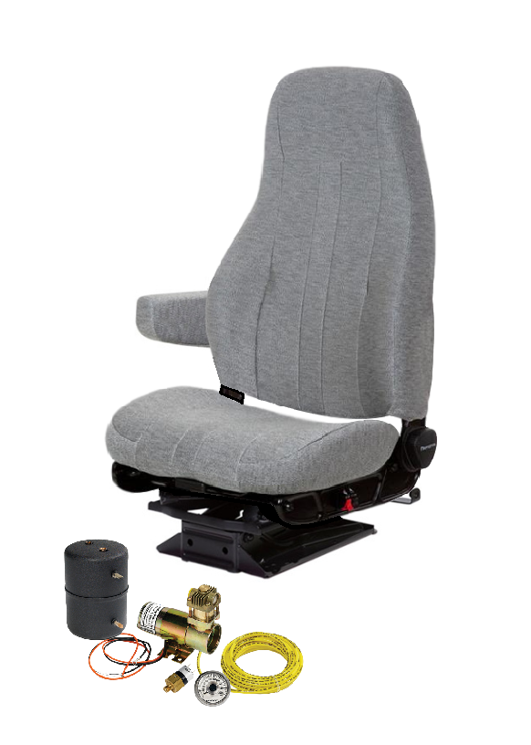 Standard Driver Air Seat for 2003-06 Dodge 1500/2500/3500 in Gray Cloth