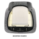 National 21" Wide Replacement Truck Seat Cushion in Black Vinyl - (PN 09960300R)