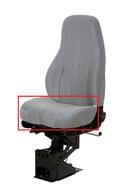 National 21" Wide Replacement Truck Seat Cushion - (PN 51200100R) - Gray Mordura Cloth