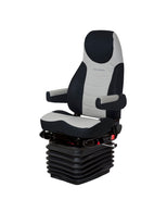 National Corsair in Black & Gray Ultra Leather with Suspension Cover, BackCycler & Dual Arms PN 51100.646CB