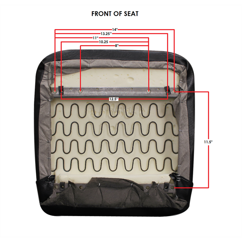 LTD High Back Universal Seat in Black Cloth