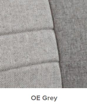 Fia OE Protective Seat Cover in 2-Tone Gray Cloth for High Back ISRI 5030 Deluxe & Premium Seat