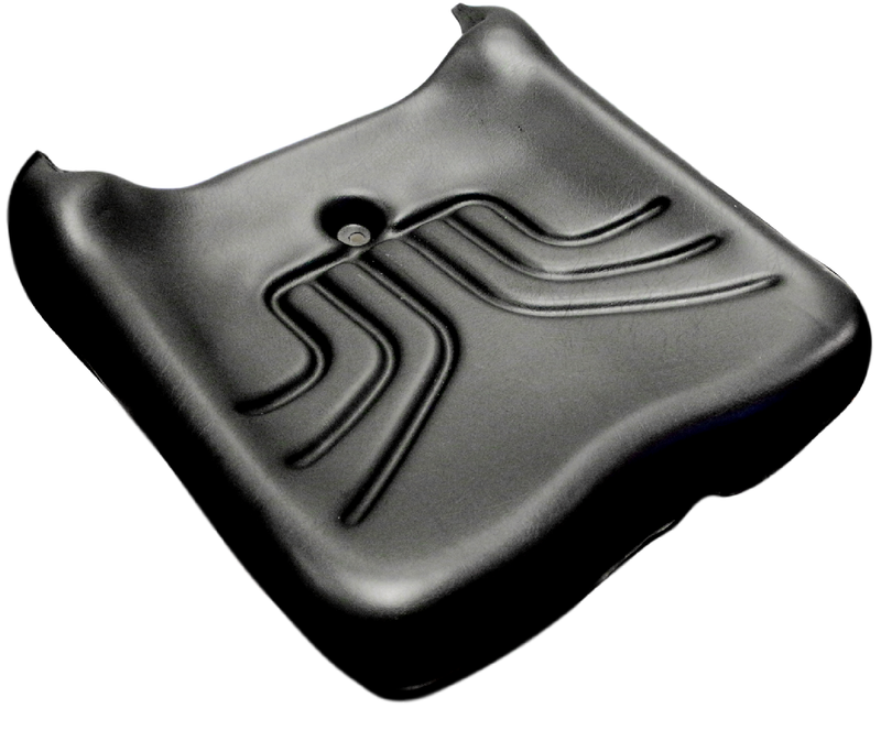 Replacement Seat Cushion for MSG 10, 12, 20 Equipment Seat in Black Vinyl - P/N: 134459