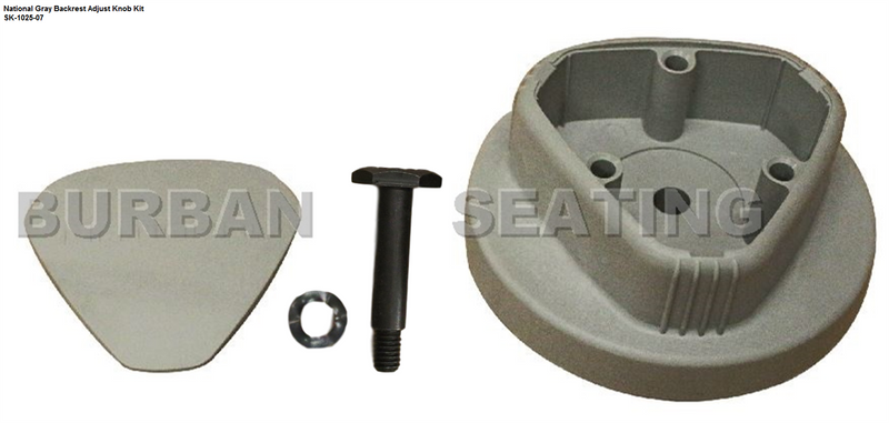 National Gray Backrest Adjust Knob Kit – SK-1025-07
