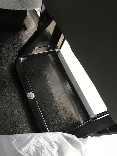 Cutaway Van Center Flip-Up Seat with 2-Point Seat Belt in Gray Vinyl
