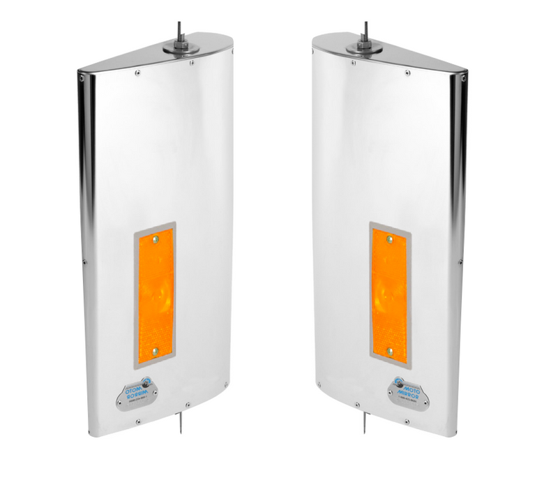 MotoMirror Aero Style Driver & Passenger Truck Mirrors with