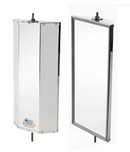 MotoMirror Traditional Driver & Passenger Heated Truck Mirrors with Switch & Harness – Stainless Steel PN 7-2366