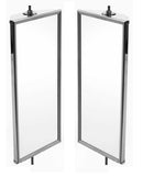 MotoMirror Traditional Driver & Passenger Heated Truck Mirrors with Switch & Harness – Stainless Steel PN 7-2366