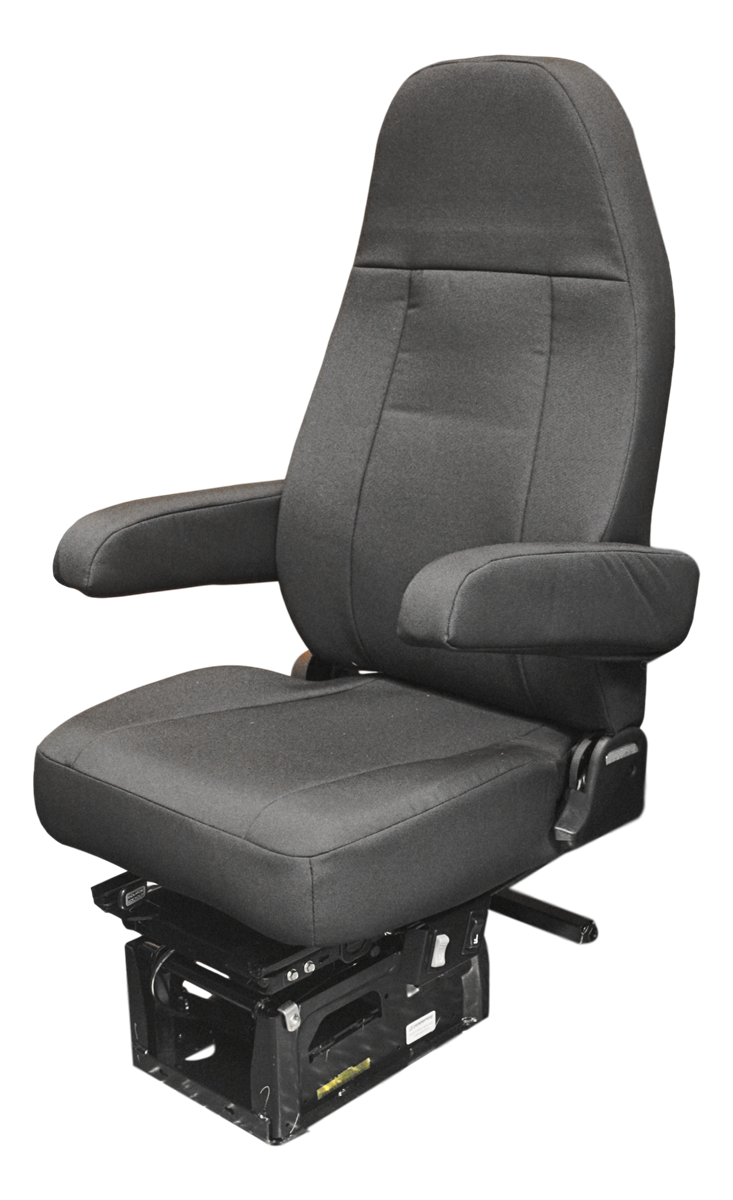 Sears Sentry Truck Seat in Black Cordura Cloth with Dual Arms PN 52A23WMBNNNN
