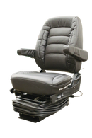 Bostrom Wide Ride+Serta® Mid Back Truck Seat with Dual Arms in Black Ultra-Leather – P/N: 5310001-900