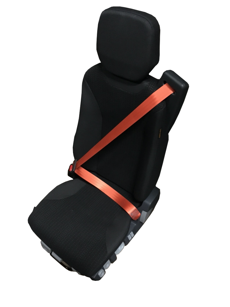 ISRI 6830/870 NTS Seat - Integrated 3PT Belt and Headrest – Black Cloth