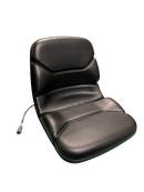 Hyster Replacement Forklift Seat w/OPS & Harness - Black Vinyl