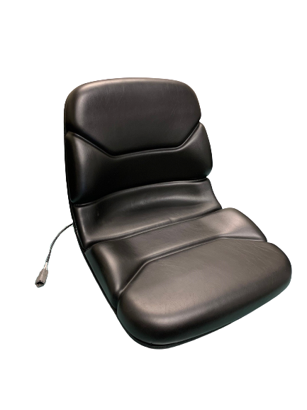 Hyster Replacement Forklift Seat w/OPS & Harness - Black Vinyl