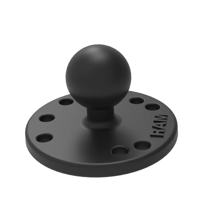 RAM® Round Plate with Ball - Marine-Grade Aluminum - P/N: RAM-B-202U