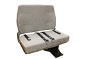 Double Mid Back BV Foldaway Bus Seat in Gray Cloth with 2-Point Belts - Street Side