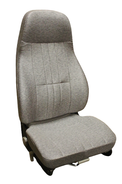 National High Back Medium Duty Upper – Grey Cloth With Isolator