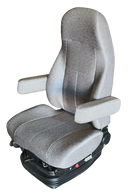 National HP3 23” Air Seat in Grey Mordura Cloth with Dual Armrests